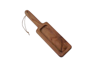 12" Wood saddle soap dish/saddle soap holder/saddle soap tray with glycerin soap bar.
