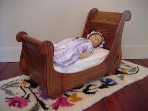Ash Sleigh Bed for all 18" Dolls